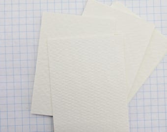 20 Offwhite Heavy Textured Watercolor Paper ACEO, ATC Blanks, Art Card Bases