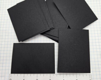 30 Medium Weight Black Cardstock ATC Blanks- 2 1/2 x 3 1/2