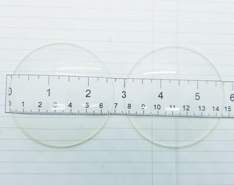 Large Plastic Lens- Pkg of 2 Vintage Lenses for Assemblage, Collage Artwork