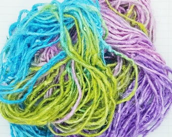 Banana Silk Yarn: Easter Candy Colors, Weaving Fiber (4 Yards)
