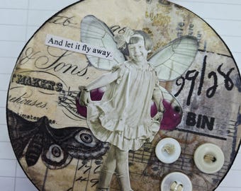 Let It Fly Away Paper Mache Ornament