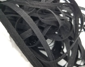 Black Cotton Twill Tape: 1/4 inch Ribbon, Scrapbooking & Packaging
