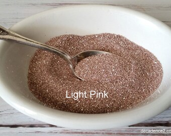 Light Pink German Glass Glitter: Fine Rose Pink, 1/2 oz