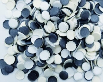 Paper Dots- Black, Grey ,Cream Metallic Scrapbooking Supply