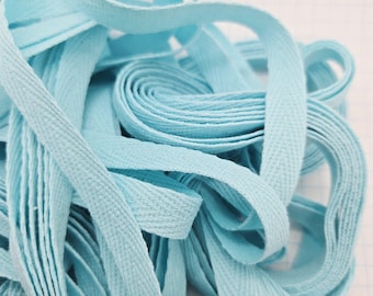 3/8 inch Cotton Twill Tape,Blue , Scrapbooking Supplies, 5 Yards, Packaging Supplies