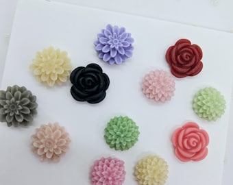 Floral Flower Push Pins, Thumb Tacks, Bulletin Board, Office Supplies Set #4