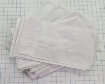50 Mini Glassine Envelopes: Translucent Scrapbook Bags (2x3.5 inch)
