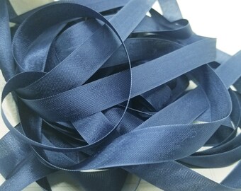 5 yards Skipper Blue Seam Binding. Packaging, Scrapbooking, Shabby Pretty Embellishment