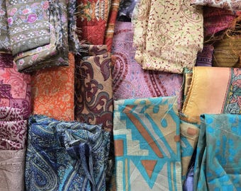 Silk Remnants- 8 inch x 8 inch- Package of 20