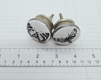 Butterfly or Moth Door Knob, Drawer Pull