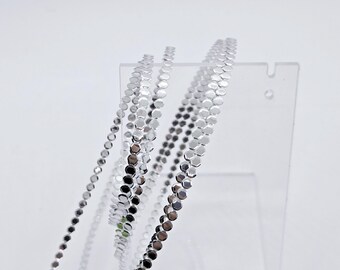 NEW! Silver Metallic Mini Dot Trim Ribbon- 5 Yards