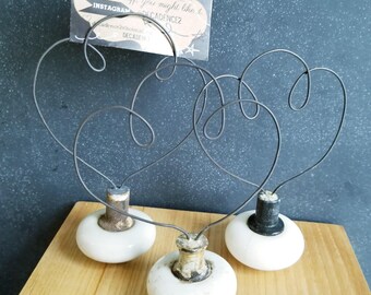 Photo Stand- Vintage Door Knob, Cottagecore, Vintage Decor