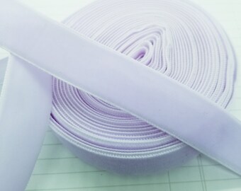 Pale Lavender 22 mm Polyester Velvet Ribbon- 2 Yard