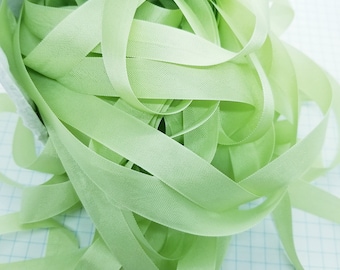 5 yards Mint Leaf Green Seam Binding. Packaging, Scrapbooking, Shabby Pretty Embellishment
