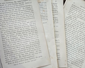 20+ The Pilgrims Progress Book Pages- vintage assemblage papers
