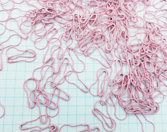 100 Pink Gourd Safety Pins: 20mm Sewing Accessories