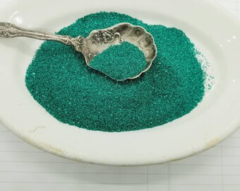 Emerald Green German Glass Glitter: Fine for Artisan Crafts (1/2 Ounce)