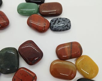 Smooth Pocket Worry Stones- Set of 5- Meditation, Mindfulness