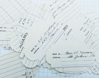 Oval Vintage Ledger Punchies- Pkg of 20