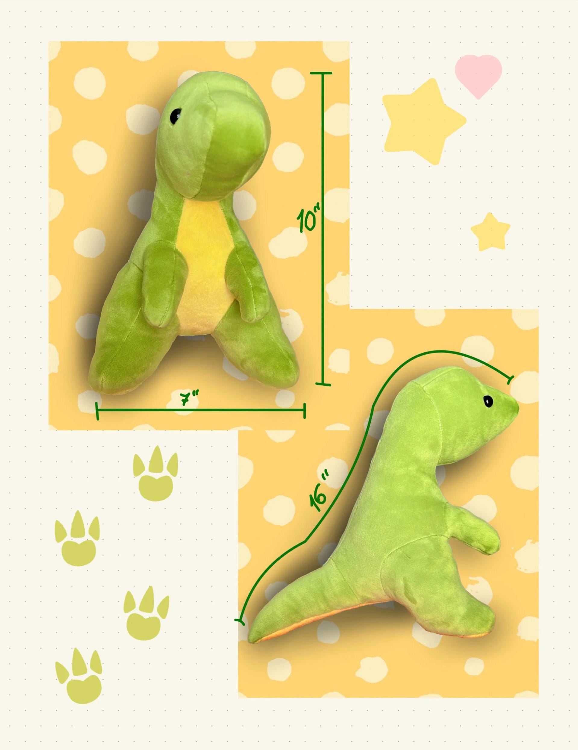 Dinosaur Plushie Sewing Pattern Photo Tutorial, Dino Stuffed Animal PDF ...
