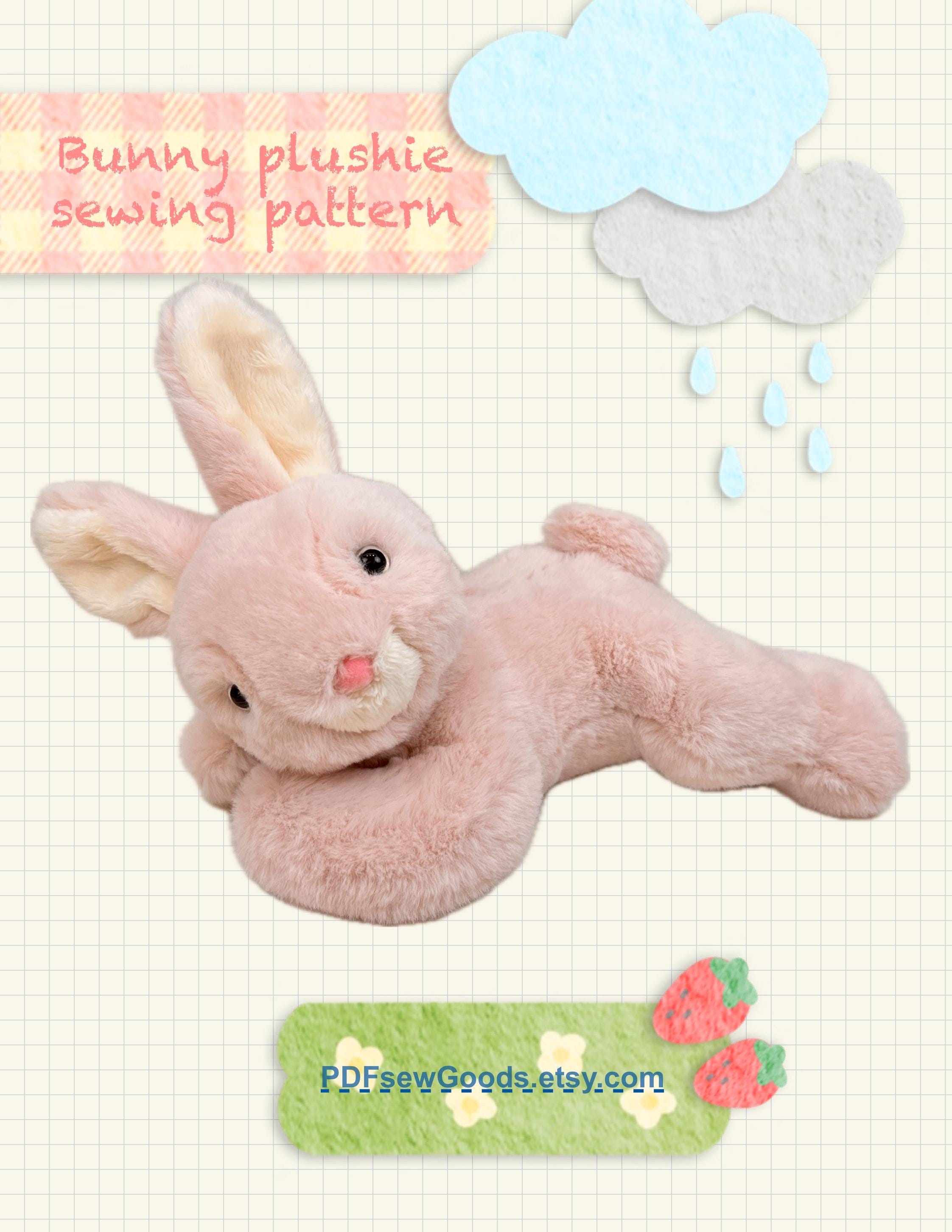 Bunny Plushie Sewing Pattern Photo Tutorial, Rabbit Stuffed Animal PDF ...