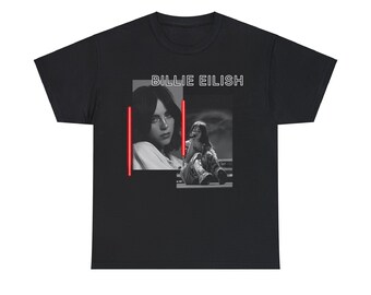 Retro Billie Eilish, Billie Eilish T shirt, Unisex Heavy Cotton Tee