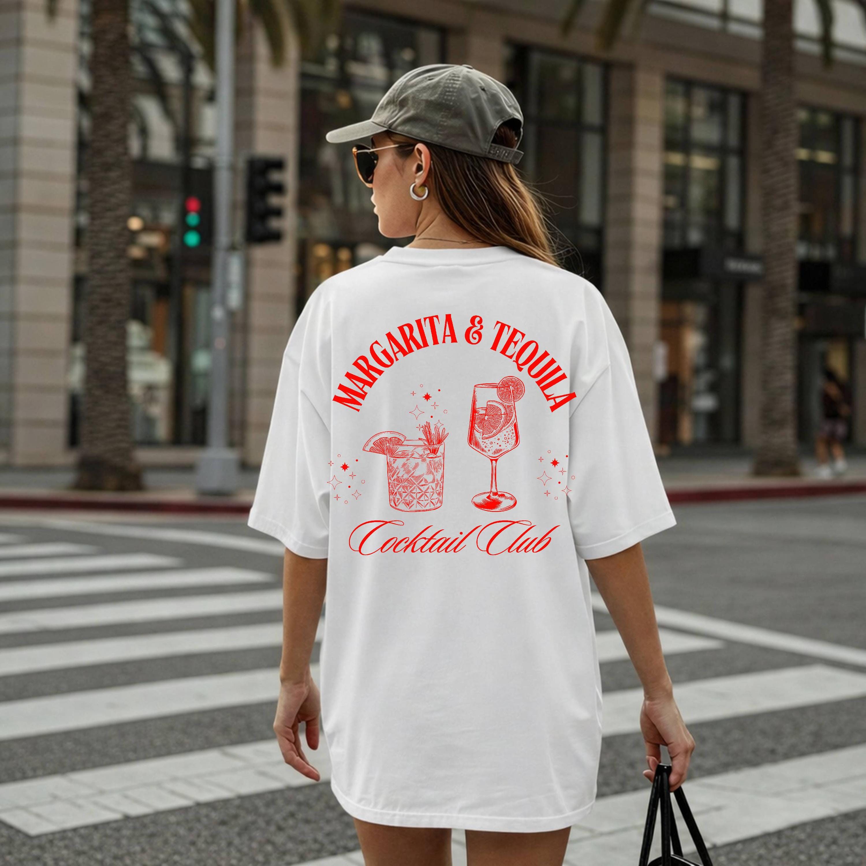 Tacos & Tequila TShirt Messicano Food Drink Tee Uomo
