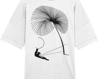 Palm Shadows, Quiet Thoughts - Camisa orgánica extragrande