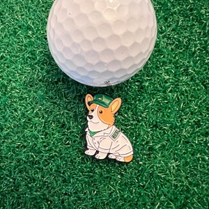 The Corgi Caddy Cute Ball Marker Golf Gift, Golf Accessory, Dog Golf, Golf Ball Marker image 2