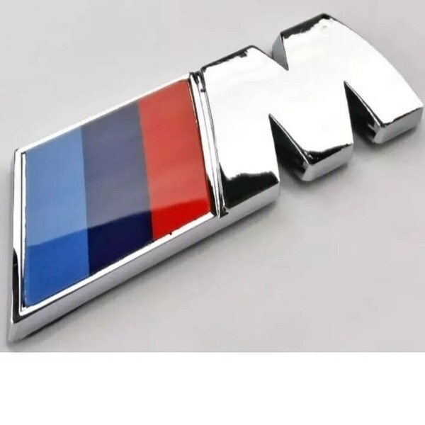 BMW M Emblem Aufkleber Heckklappe Schriftzug Silver gloss 29 x 89mm TOP!