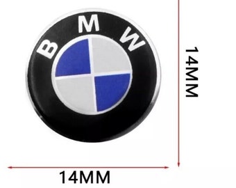 2x BMW Autoschlüssel Emblem 14mm selbstklebend mit Schutzfolie
