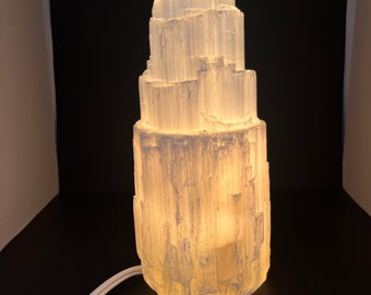 Selenite Lamp Morocco