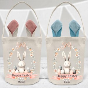 Personalised Easter Basket - Easter Bag - Easter Gifts - Easter Sack - Easter Decorations - Easter Egg Hunt - Easter Party Bags - Easter