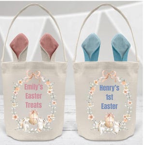 Personalised Easter Basket - Easter Bag - Easter Gifts - Easter Sack - Easter Decorations - Easter Egg Hunt - Easter Party Bags - Easter
