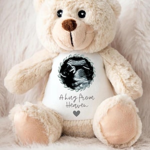 Personalisierter Baby Verlust Hase - Fehlgeburt Teddy - Still geboren Geschenke - Baby Gedenkandenken - Baby Verlust Andenken - Engel Baby - Gedenkstätte