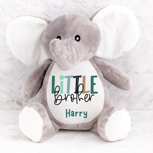 Personalised Big Brother Gifts - Little Brother Gifts - Big Brother Announcement - Little Brother Gifts - New Baby -  Bunny - Baby Boy