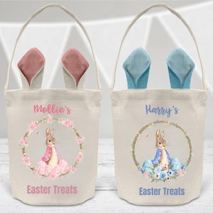 Personalised Easter Basket - Easter Bag - Easter Gifts - Easter Sack - Easter Decorations - Easter Egg Hunt - Easter Party Bags - Easter