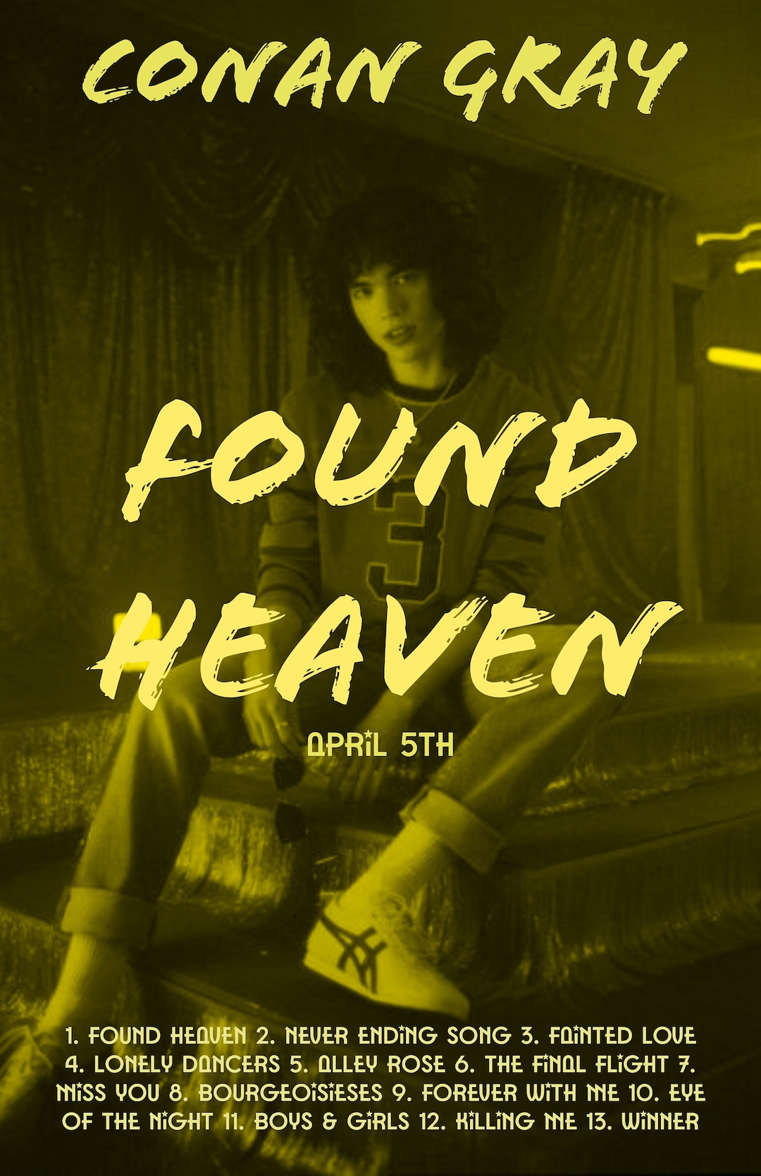 Conan Gray Found Heaven Digital Print - Etsy