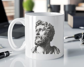 Marcus Aurelius Quote Mug, Inspirational Coffee Cup, Positive Affirmations, Stoic Quote Mug, Motivational Gift