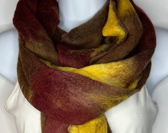 Handmade Felted Merino Cobweb Scarf  (Free Shipping)