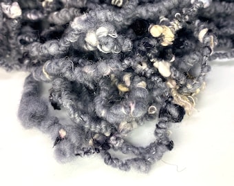 Handmade Handspun Boucle - Merino with Silk Bits 75 yds. (Free Shipping)