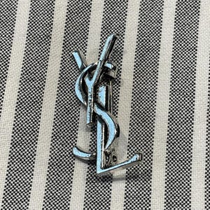 Vintage Brooch Wonderful Vintage Yves Saint Laurent Silver Brooch