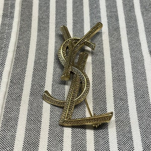 Vintage YSL Wunderbare Gold Brosche