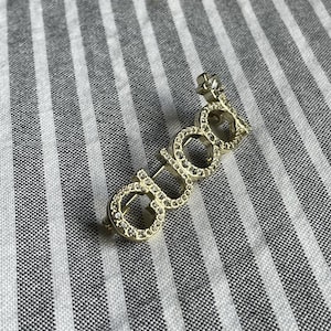 Gucci Vintage Wonderful Gucci Rare Gold Brooch With Stones