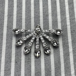 Wonderful Vintage Gucci Silver Brooch With Stones