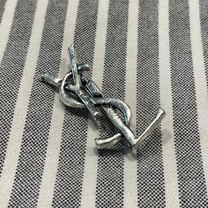 Vintage Brooch Wonderful Vintage Yves Saint Laurent Silver Brooch