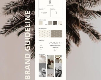 Brand guidelines template // branding template // Visual identity // Canva templates