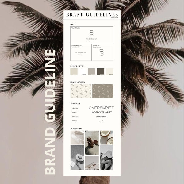 Brand guidelines template // branding template // Visual identity // Canva templates