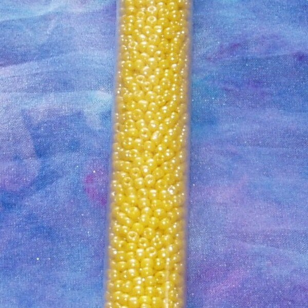 Shop Closeout, Mixed lot of seed beads, lavender, yellow, red, blue