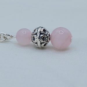 Rose Quartz Handmade Silver Necklace